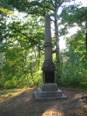 Co. A, B, D & H, 1st U.S. Sharpshooters Monument. Click for full size. Co. A, B, D & H, 1st U.S. Sharpshooters Monument image. Click for full size.