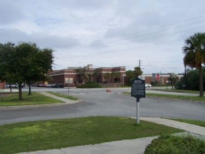 Brunswick's "Liberty Ships" Marker; small Park at Bay & Gloucester Streets. Click for full size. Brunswick's "Liberty Ships" Marker; small Park at Bay & Gloucester Streets image. Click for full size.