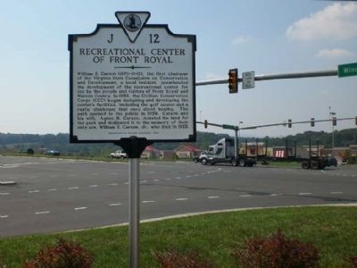 Recreational Center of Front Royal Marker image. Click for full size.