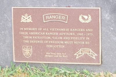 Vietnamese Rangers and Their American Ranger Advisors Marker image. Click for full size.