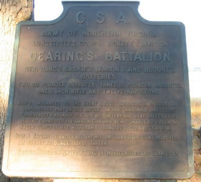 Dearing's Battalion Tablet image. Click for full size.