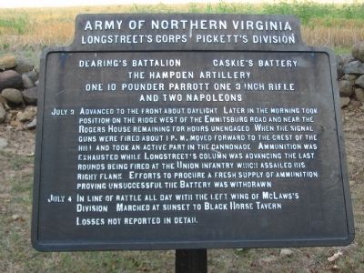 Dearing's Battalion - Caskie's Battery Tablet image. Click for full size.