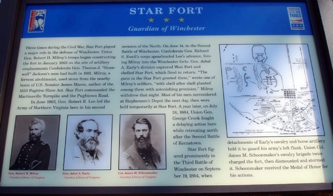 Civil War Trails Star Fort Marker image. Click for full size.