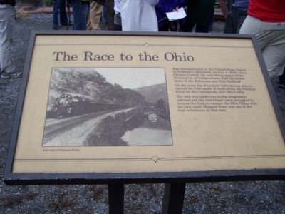 The Race to the Ohio Marker image. Click for full size.