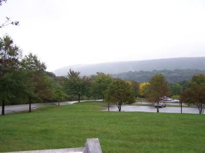 Blue Ridge Mountains seen from the Visitors Center. Click for full size. Blue Ridge Mountains seen from the Visitors Center image. Click for full size.