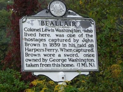 "Beallair" Marker. Click for full size. "Beallair" Marker image. Click for full size.