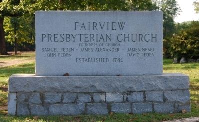 Fairview Presbyterian Church Sign image. Click for full size.