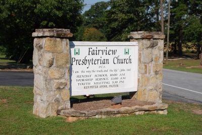 Fairview Church Sign image. Click for full size.