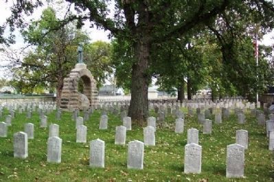 Camp Chase Cemetery, Looking East. Click for full size. Camp Chase Cemetery, Looking East image. Click for full size.