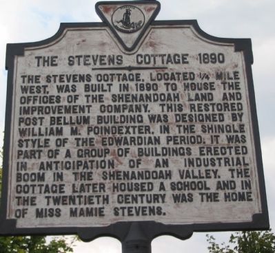 The Stevens Cottage 1890 Marker image. Click for full size.