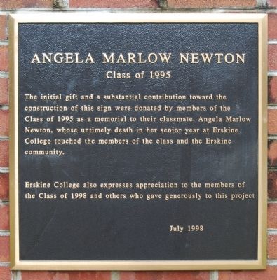 Angela Marlow Newton Marker. Click for full size. Angela Marlow Newton Marker image. Click for full size.