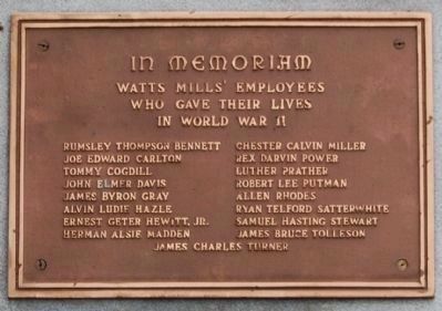 In Memoriam Marker - Top Plaque image. Click for full size.