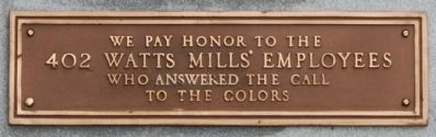 In Memoriam Marker - Lower Plaque image. Click for full size.