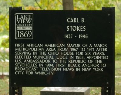 Carl B. Stokes Marker image. Click for full size.