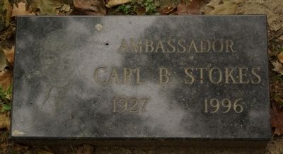 Carl B. Stokes grave marker. Click for full size. Carl B. Stokes grave marker image. Click for full size.