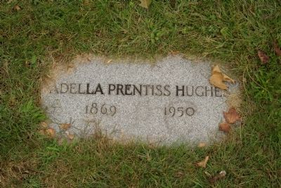 Adella Prentiss Hughes grave marker image. Click for full size.