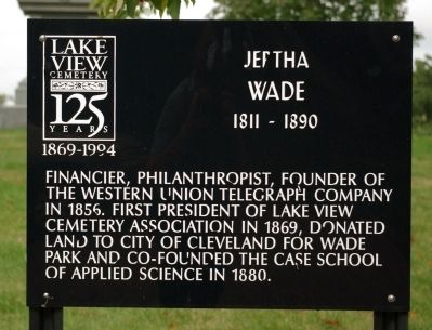 Jeptha Wade Marker image. Click for full size.