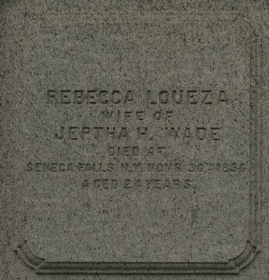Wade monument (detail) image. Click for full size.