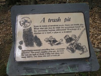 A Trash Pit Marker. Click for full size. A Trash Pit Marker image. Click for full size.