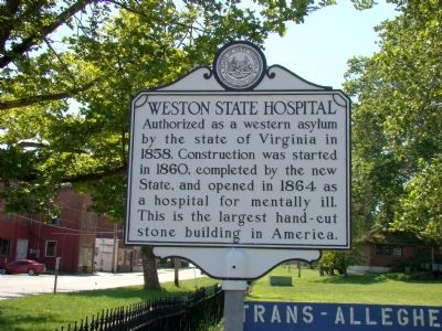 Weston State Hospital Marker image. Click for full size.
