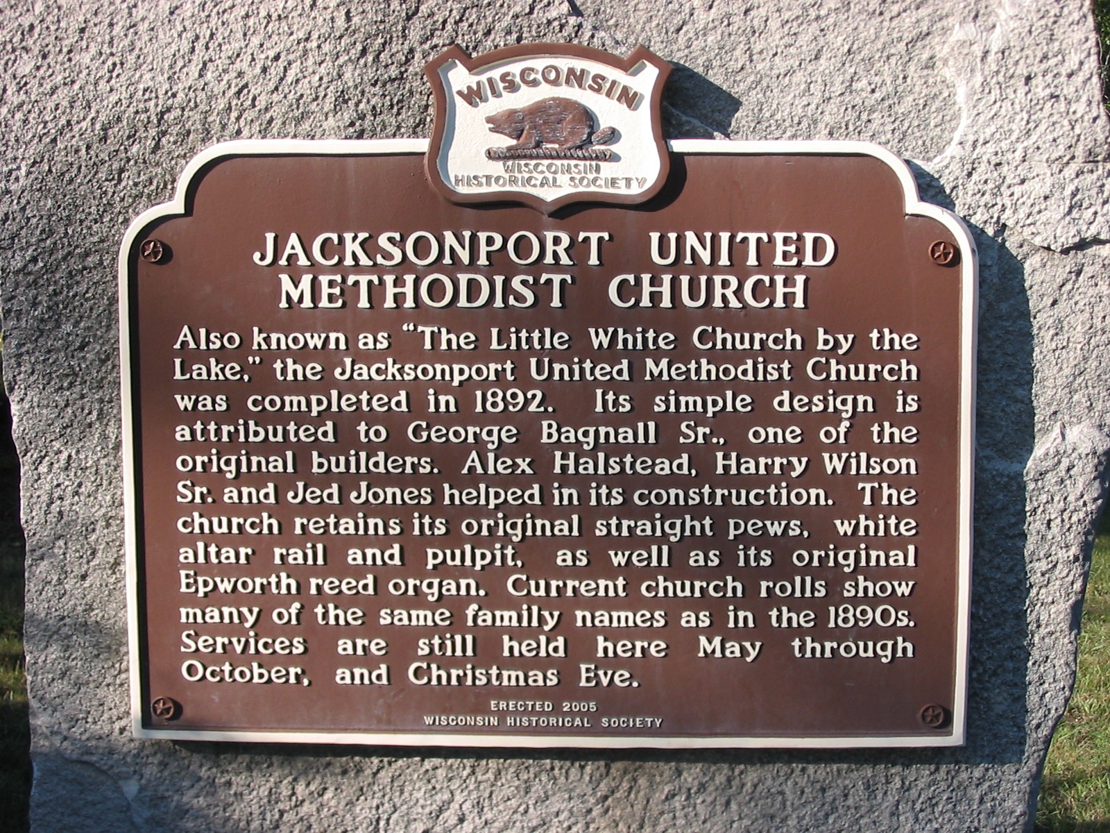 Jacksonport United Methodist Church Marker