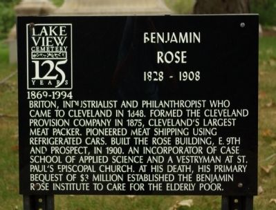 Benjamin Rose Marker image. Click for full size.