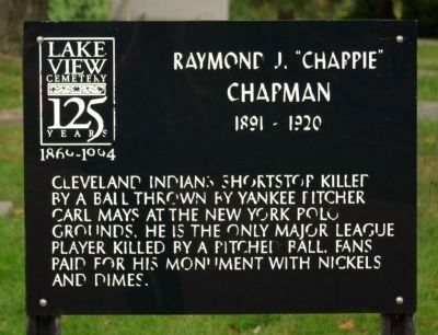 Raymond J. "Chappie" Chapman Marker image. Click for full size.