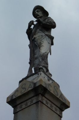 Statue Topping Stewart County CSA Soldiers Monument image. Click for full size.