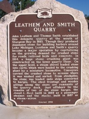 Leathem and Smith Quarry Marker image. Click for full size.