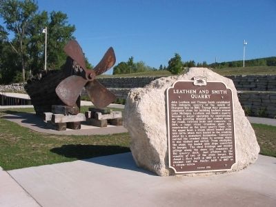 Leathem and Smith Quarry Marker. Click for full size. Leathem and Smith Quarry Marker image. Click for full size.