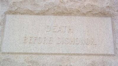 Death Before Dishonor [on reverse] image. Click for full size.