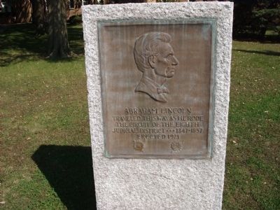 Abraham Lincoln - Eighth Judicial District Marker. Click for full size. Abraham Lincoln - Eighth Judicial District Marker image. Click for full size.