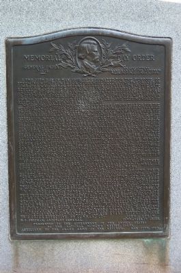 G.A.R. Memorial Day Order Marker. Click for full size. G.A.R. Memorial Day Order Marker image. Click for full size.