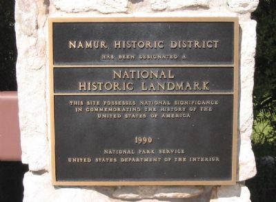 National Historic Landmark Plaque image. Click for full size.