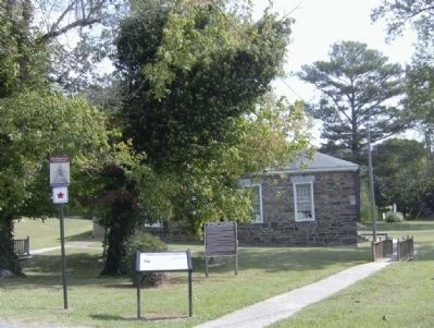 Stone Church and Catoosa Station Markers. Click for full size. Stone Church and Catoosa Station Markers image. Click for full size.