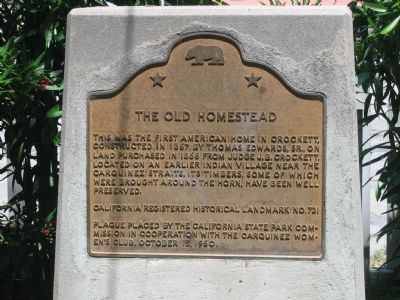 The Old Homestead Marker image. Click for full size.