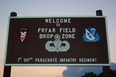 Fryar Field Welcome Sign image. Click for full size.