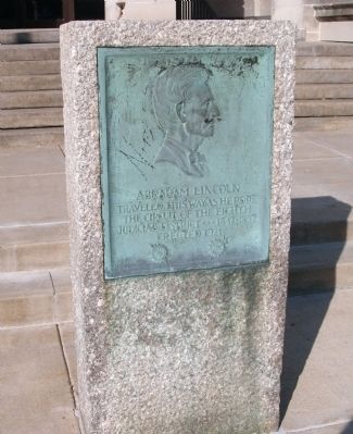 Abraham Lincoln - Eighth Judicial District Marker image. Click for full size.