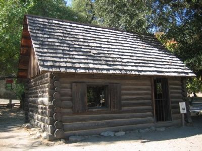 Mormon Cabin and Marker image. Click for full size.