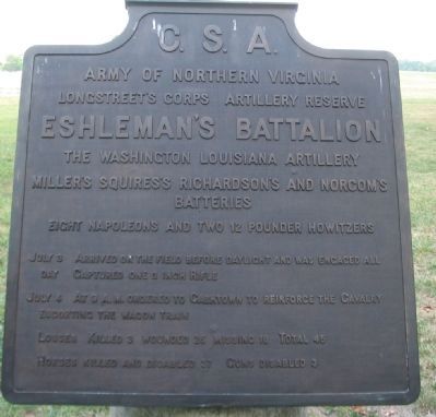 Eshleman's Battalion Tablet image. Click for full size.