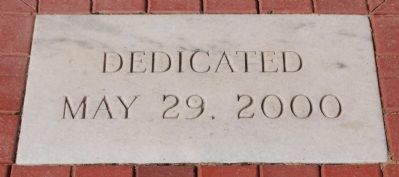 Simpsonville Veterans Memorial - Dedication Date image. Click for full size.