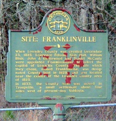 Site: Franklinville Marker image. Click for full size.