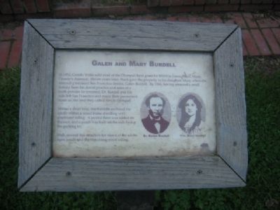 Galen and Mary Burdell Marker. Click for full size. Galen and Mary Burdell Marker image. Click for full size.