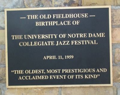 Collegiate Jazz Festival Marker. Click for full size. Collegiate Jazz Festival Marker image. Click for full size.