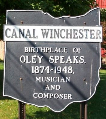Former Canal Winchester Corporate Limit Marker image. Click for full size.