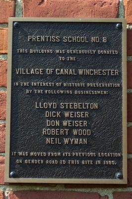 Prentiss School No. 8 Marker image. Click for full size.