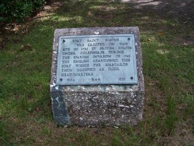 Fort Saint Simons Marker image. Click for full size.