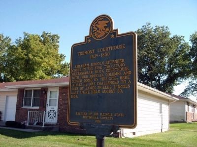 Tremont Courthouse Marker. Click for full size. Tremont Courthouse Marker image. Click for full size.