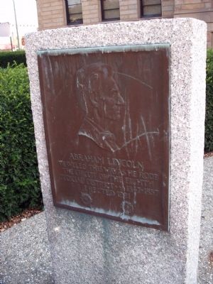 Abraham Lincoln - Eighth Judicial District Marker image. Click for full size.