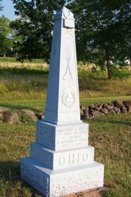 Companies G and I, 4th Ohio Infantry Monument. Click for full size. Companies G and I, 4th Ohio Infantry Monument image. Click for full size.